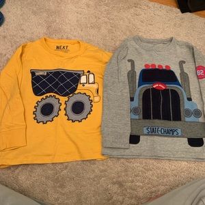 2 Next Direct 2/3 long sleeve tees